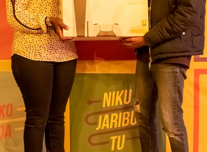 Wanjiru-Njenga-Head-of-Marketing-Suntory-Beverage-Food-and-James-Merigi-PS5-Winner-Lucozade-Final-11-League-Winner-2.(photo;courtesy